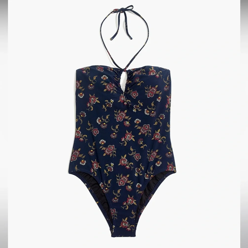 NWOT Madewell x Warm One-Piece Swimsuit in Honolulu Hibiscus - Size 6